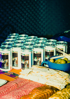 SIP cans charcuterie